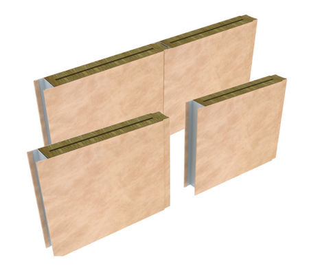 주문 PVC 엷은 조각 모양과 50 밀리미터 해양 벽판지 복합 암석 울 온라인 제조